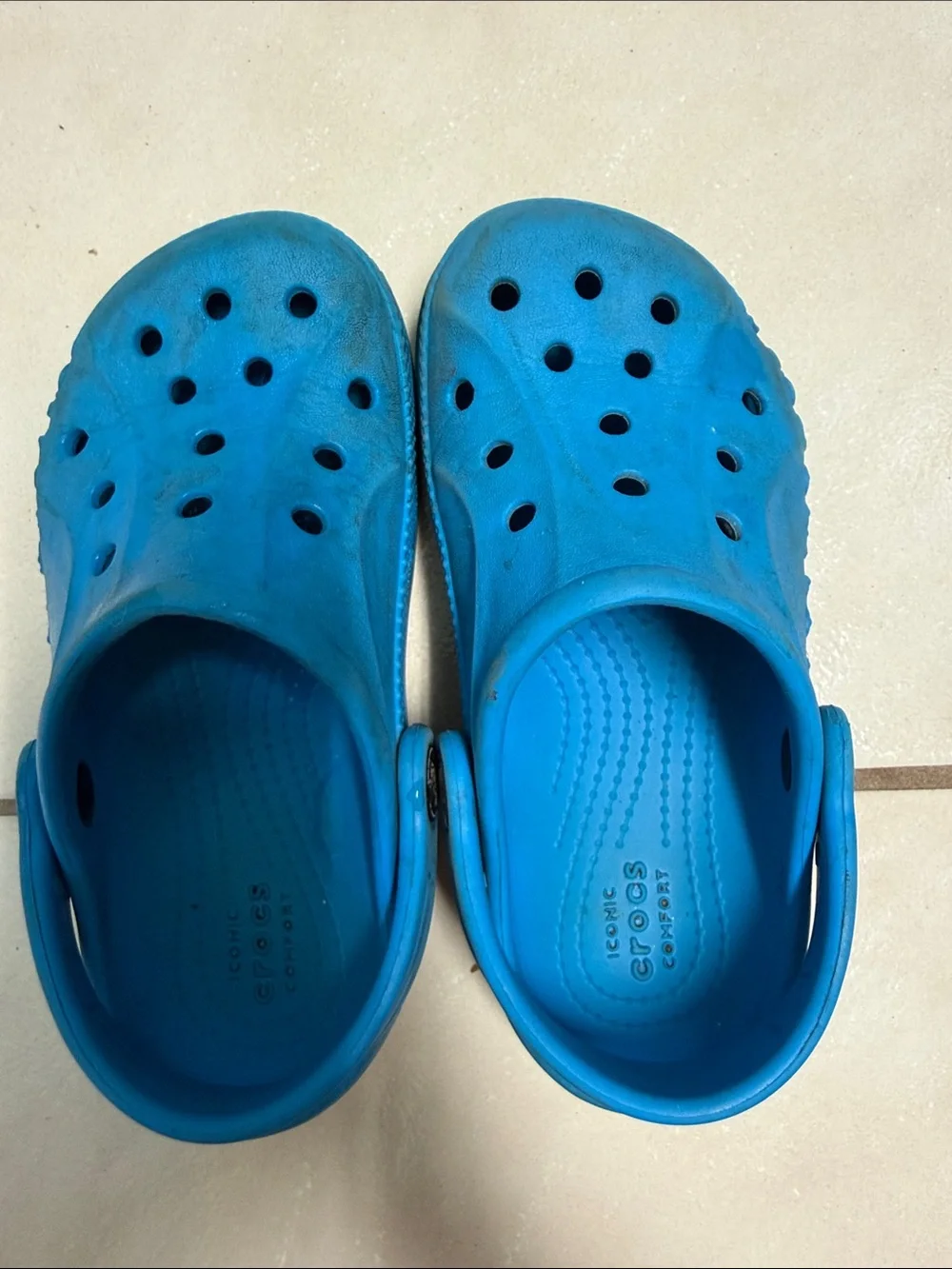 CROCS Kids Blue Slip-On Clog Shoes